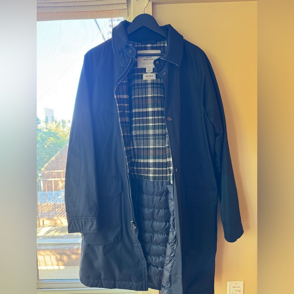 Woolrich Men’s Navy Winter Parka